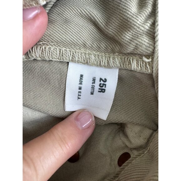 Womens Capri Pants Big Star Size 25R Beige Cotton Denim Made In USA Casual Wear - Picture 8 of 16